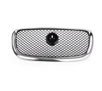 Car Accessory Front Bumper Grille Centre Panel Styling Upper Grill For Jaguar For X260 XF XF-R 2012 2013 2014 2015 Grille de Devant(Black Silver)