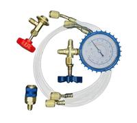 Car Air Conditioner Kit, Auto AC Manifold Hose Set, 15x15x5cm, High Pressure Compatibility, Easy Monitoring System, Quick Coupler Gauge Tool for Truck RV Automotive Home Commercial