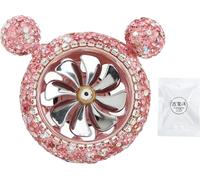 Car Air -Décoration de parfum d'aération strass étincelants forme mignonne architecture d'intérieur rose