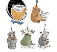 Car Air Freshener 5 Pack Odor Neutralizing Fragrance Set- Cute Compact Design, Long Lasting Scent Release, Interior Auto Decor Accessory, Vehicle Cabin Fresh Aroma Solution | for women drivers teen gi