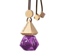 Car Air Freshener, Car Perfume, 2.36x1.18x1.18inch, Scent Diffuser, Hangable Vehicle Long-Lasting Fragrance, Leak-Proof Bottle, Ideal for Beach Trips, Workplace, Brown/Purple/Green