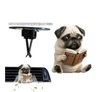 Car Air Freshener, Cute Dog Vent Diffuser, 2D Acrylic Design with Long Lasting Aromatherapy Scent, Vehicle Accessories for Women, Men, Truck, RV, Auto, Travel Use, 2.36x1.97 inches