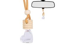 Car Air Freshener Diffuser Bottle - 6ml Heart Shape Empty Glass Perfume