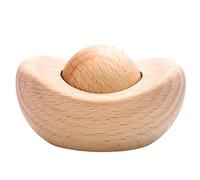 Car Air Freshener Diffuser - Flameless Scent Dispenser, 60mm Ancient Chinese Coin Design Wood Diffuser for Refreshing, Traditional Ornament with Natural Grain-Detail, Fragrance Decor for Vehicle
