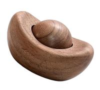 Car Air Freshener Diffuser - Flameless Scent Dispenser, Ancient Chinese Coin Design with Long Lasting Wood Absorption, Portable Desktop Aromatherapy, Home Office Decor for Truck Living Room