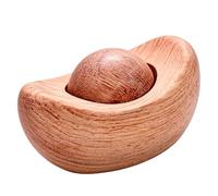 Car Air Freshener Diffuser - Flameless Scent Dispenser, Ancient Chinese Coin Design Wood Diffuser for Fragrance Natural Essential Oil Holder for Car Truck Home Desk Decor Living Room