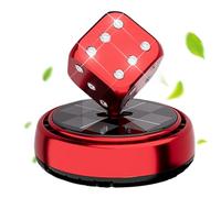 Car Air Freshener, Diffuser Solar Powered, 10x10x10 inches Adorable Compact Dice Dashboard Trim Decor Odor Eliminator, Auto Interior Freshener for Sedan Truck Van Commute