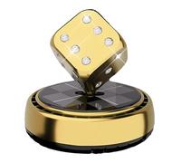 Car Air Freshener Diffuser - Solar Powered Vehicle Dashboard, Odor Remover, Automotive Trim Accessory | Decorative Dice Shape, Easy Install Freshener For Trucks, Minivans, Sedans, Traveling, Commuting