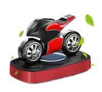 Car Air Freshener, Motorcycle Odor Eliminator, Long Lasting Solar Powered Rotating Freshener, Smell Neutralizer for Vehicle Interior Home Room Bathroom Use, 3.15x4.57x2.6 Inches