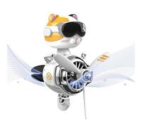 Car Air Freshener, Propeller Vent Clip, Cartoon Pilot Diffuser, Rotating Fan Design, Fragrant Scent Dispenser, Ideal for Vehicle Airflow, Interior Decoration Use Color Black