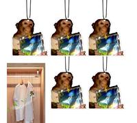 Car Air Freshener | Swinging Carr Rear View Mirror Charm | Auto Aromatherapy Fragrance Diffuser Ornament for Trailer RV Truck Sedan Pickup Rearview Mirrors Wardrobes Bedrooms