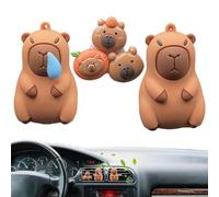 Car Air Freshener Vent Clip - Capybara Aroma Ornament, Vehicle Scented | Portable Essential Oil Diffuser With Commuting Scenario For Most Cars SUVs Dashboard Interior Freshening Enjoyment