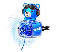 Car Air Fresheners, Bear Automotive Air Outlet Propeller Diffuser, 2.17x3.15in Cartoon Outlet Fan Fragrance Freshener, Perfect for Home, Bedroom, and Auto Spaces
