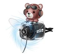 Car Air Fresheners, Bear Propeller Car Diffuser, Cartoon Outlet Fan Design, 5x5.5x8cm, Long-Lasting Scent, Easy clip Installation, Perfect for Auto, Home, Bedroom