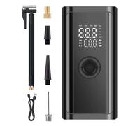 Car Air Pump - Wireless Portable Smart Digital Display Inflator, SOS Light | 8x5.3x16cm | Car Air Pump - Wireless Smart Digital Inflator With SOS Light For Self-Driving, Camping, Home, Sports Use