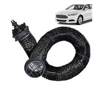 Car Air Vent Duct Fan Quick Install - PP Black 300x8cm Or 600x8cm 5W 4500 RPM - Foldable Hose For Tent Cooling Outdoor Camping - Universal Vehicle Air Supply