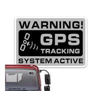 Car Alarm Sticker - 10 Pieces Small Size Warning Adhesive Decals