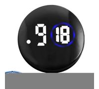 Car Analog Clock Watch - Digital Dashboard Watch | Abs Car Themed Wall Timer Lcd | Solar Powered Dashboard Digital Clock | Quartz Timer Luminous For With Time And Temperature
