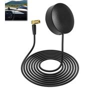 Car Antenne Dab Verre Patch Montage, SMB Antenne Dab Radio Voiture Connecteur À Angle Droit Câble Coaxial, Antenne Dab Plus avec Cable de 300 cm pour Autoradio Sony Pioneer Kenwood Alpine JVC