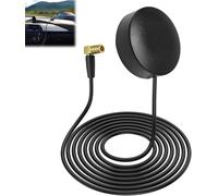 Car Antenne Dab Verre Patch Montage,SMB Antenne Dab Radio Voiture Connecteur À Angle Droit Câble Coaxial,Antenne Dab Plus avec Cable de 300 cm pour Autoradio Sony Pioneer Kenwood Alpine JVC