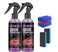 Car Anti-Scratch Spray, 3 in 1 High Protection Quick Car Coating Spray, Nano Repair Fast Wax Polishing, 100ml (2Pcs)