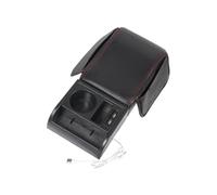 Car Arm Rest Pad - Cuir 40 x 17 x 8 cm Ergonomic Design, High-Temp Resistant Booster Cushion | Extensible Panneau Double USB Cup Holder Storage For Sedan Pickup Truck RV Use