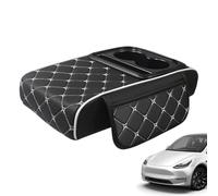 Car Armrest Cushion | Center Console Height Organizer with Storage Pocket | Car Center Console Cover | for Women Men Truck Interior Vehicle Office Chair Seat