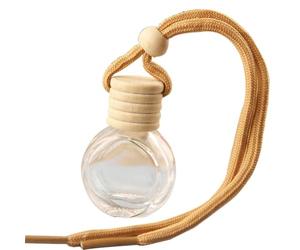 Car Aromatherapy Bottle Pendant - Glass Refillable Standard Size | Car Essential Oil Diffuser Pendant, Mini Perfume Bottle Hanging Air Freshener For Vehicle Interior Decor | Cars Fragrance Use