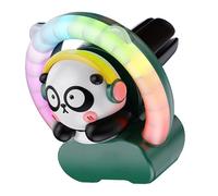 Car Aromatherapy Diffuser, Outlet Fragrance Vent Clip with Atmosphere Light, Rechargeable Air Freshener, 180mah Battery, Perfect for Sedan, RV, Automotive Interior Decoration, 5x4.6x4.7cm ABS