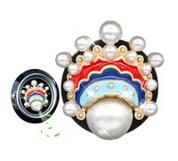 Car Aromatherapy Pendant, Chinese Style Freshener Pendant, 1.18x1.10 Inches Compact Design Automotive Accessory, Vent Clip Fragrance Diffuser for Vehicles, Drivers and Travel Scent