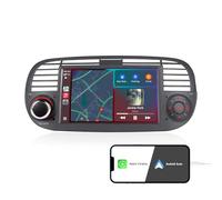 Car Audio pour Fiat 500 Upgrade System Hi-FI Sound avec Wireless CarPlay/Android Auto Plug-and-Play Autoradio pour 2007-2015 Models Tuned RDS/AM/FM/USB BT 5.0 Subw EQ SWC
