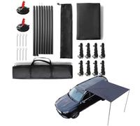 Car Awning - Oxford Roof Rack Awning | Car awnings for Camping | Foldable Vehicle Aŵning 200x300x240 cm, 210D Oxford, UPF50+, Waterproof PU3000+, Ideal for Camping, Beach, and Outdoor Adventures