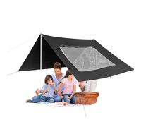 Car Awning, Sun Canopy, 188.98x110.24 inches Foldable UV-Resistant with Screen, Vehicle Shelter for Outdoor, Overlanding, Beach Camping, Fishing, Picnics, Truck Van Parking Shade