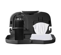Car Back Seat Tray Table - Foldable Car Table | Câr Dining Tàble With Cup Holder | PP Portable Multi-Functional Desk, For Laptop Eating Working, Road Trip Travel Kids Camping, 25.5x15cm