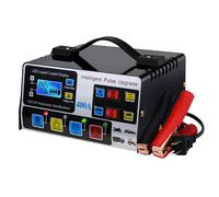 Car Battery Charger Fully Automatic High Frequency Intelligent Pulse Repair Charger LCD Display 12V24V 220W US Plug