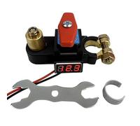 Car Battery Disconnect Control - 12-24V LED Digital Display Universal Rotary Battery Switch, Auto Power Cut Off Disconnect Isolator for Car Boat Marine RV Trailer Generator Vehicle Electrical