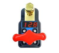 Car Battery Disconnector - 12V 24V Power Off | Digital Display with Safety Lock, Automotive Battery Isolator for Long Term Parking, Short Distance Driving, RVs, Boats