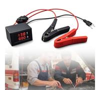 Car Battery Drain Tester, Automotive Parasitic Leakage Detector Tool with Voltage Current Display, Dark Current Diagnostic Tester with Clips for DIY & Mechanics (1Pcs)