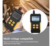 Car Battery Tester, Vehicle Battery Analyzer, Compact Smart Diagnostic Tool, Electrical Circuit and Alternator Testing for Car, RV, Motorcycle, Boat, ATV, Trailer, Marine