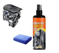 Car Belt Squeak Spray - 5.91 Inches Automotive Engine Belt Silencer | 100ml Lubricant And Dressing With Towel - Friction Reducer For Trucks, Sedans And Workshop Maintenance