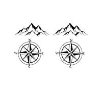 Car Body Stickers - Car Door Decals, Decorative Auto Graphics Stickers | Automotive Exterior Decoration System, 4X Çar Sticker Solution for RV SUV Auto Vehicles Styling