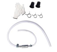 Car Brake Bleeder Hose, Vehicle Clutch Bleeder Pipe, Sturdy Reusable -Way Exhaust Tube, Leak-Proof and Easy to Use for Automotive, Truck, Racing, Home Garage, White Color
