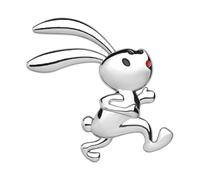 Car Bunny Bumper Sticker - Metal Cute Auto Body Adhesive Cling | Rabbit Bumper Sticker Car For Trunk, Hood, Door, Auto Body