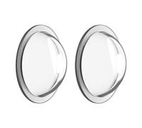 Car Camera Lens Protector, Front Bumper Safety Cover, Compact Size Pair with Scratch Resistant Design, 2.3x2.3x0.67cm, PC Shield, Vehicle Camera Guard with Clear Finish for Drivers Commuting