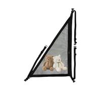 Car Ceiling Storage Net - Keep Interior Organised Neatly, Triangle Roof Storage Design, Adjustable Straps Strong + Flexible Fit, Nylon Reliable, for Travel, Camping & Daily Commute