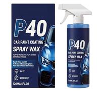 Car Ceramic Coating Spray - 120ml P40 Cars Paint Coating Spray Wax | Fast Acting Brightening Waterproof Stain Resistant | Car Detailing Spraý For Paint Protection Mirror Shine. 3 Year Shelf.