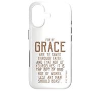 Car C'est par grâce Que Vous êtes sauvés par la Foi, Verset biblique KJV Coque pour iPhone 17