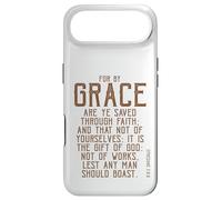 Car C'est par grâce Que Vous êtes sauvés par la Foi, Verset biblique KJV Coque pour iPhone Air