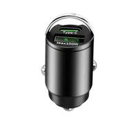 Car Charge - Chargeur De Téléphone De Voiture Plug In 100W | Charģe Rapide, Double Adaptateur De Voiture USB, Prise De Charge Rapide PD QC 3.0, Chargeur De Voyage Compact Pour Smartphones, Tablettes E