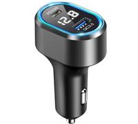 Car Charger 48w Fast Charging Adapter For Iphone 15/14/13/12/11 Pro/Pro Max/Mini, Samsung Galaxy S22/S23/S24/A55-1x Usb-A & 1x Usb-C, Cigarette Lighter Adapter